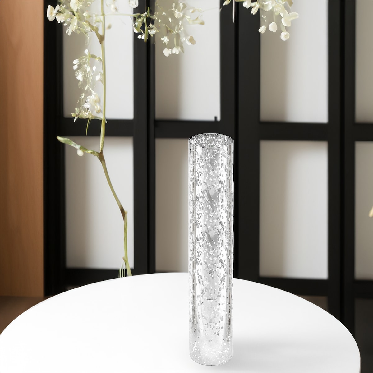 Decorative Glass Cylinder Hurricane Chimney Tube, 1 Piece