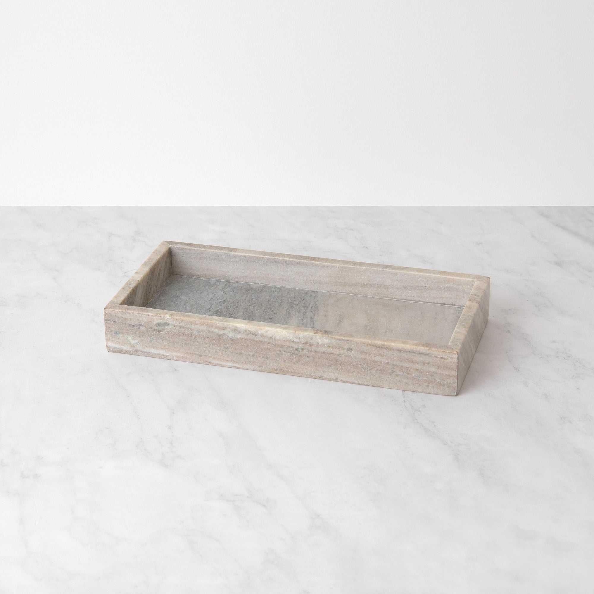 Aurora Home Marble Rectangle Tray