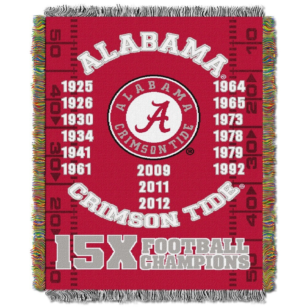 NCAA SEC Conference Woven Tapestry Throw Blanket