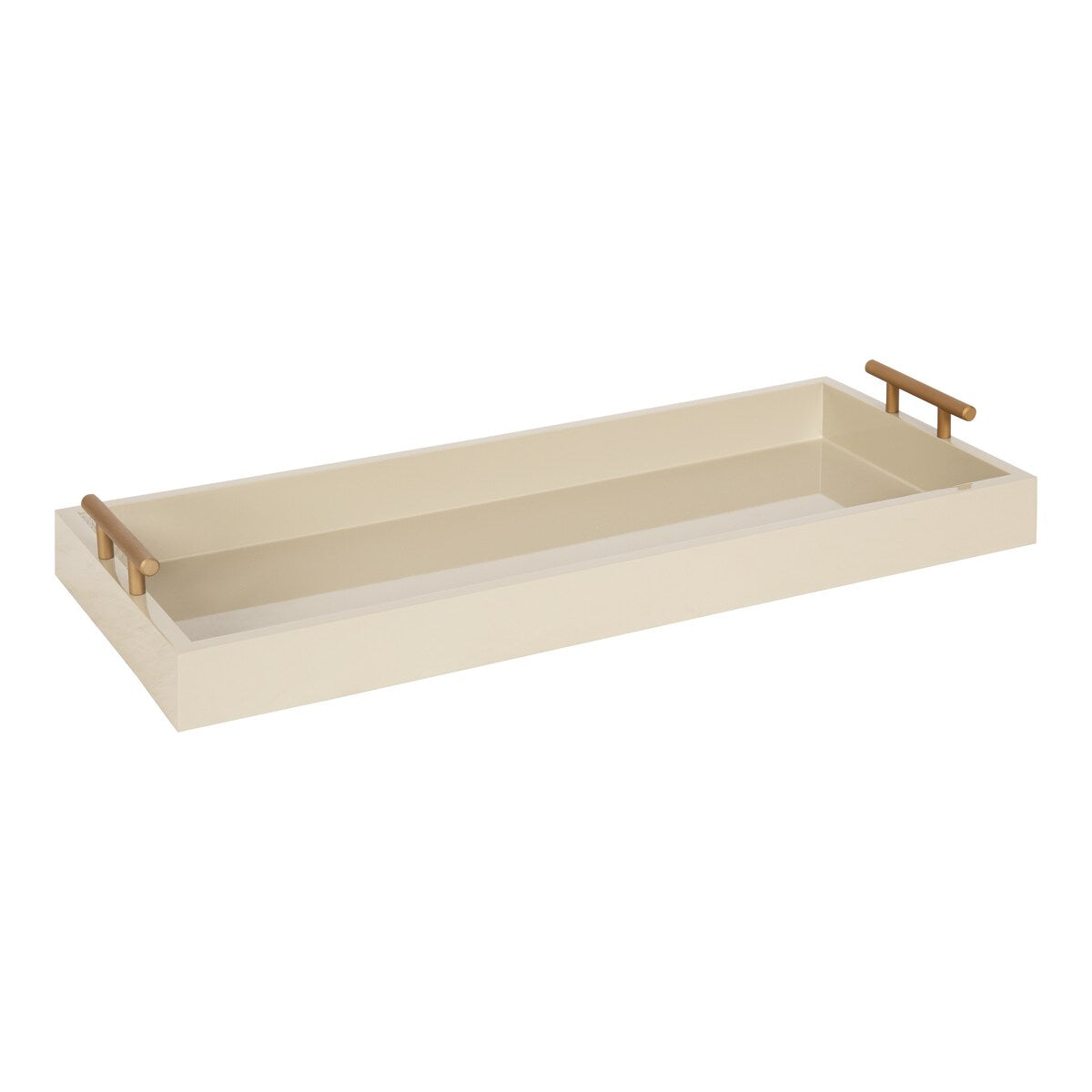 Kate and Laurel Lipton Narrow Rectangle Wood Accent Tray - 10x24