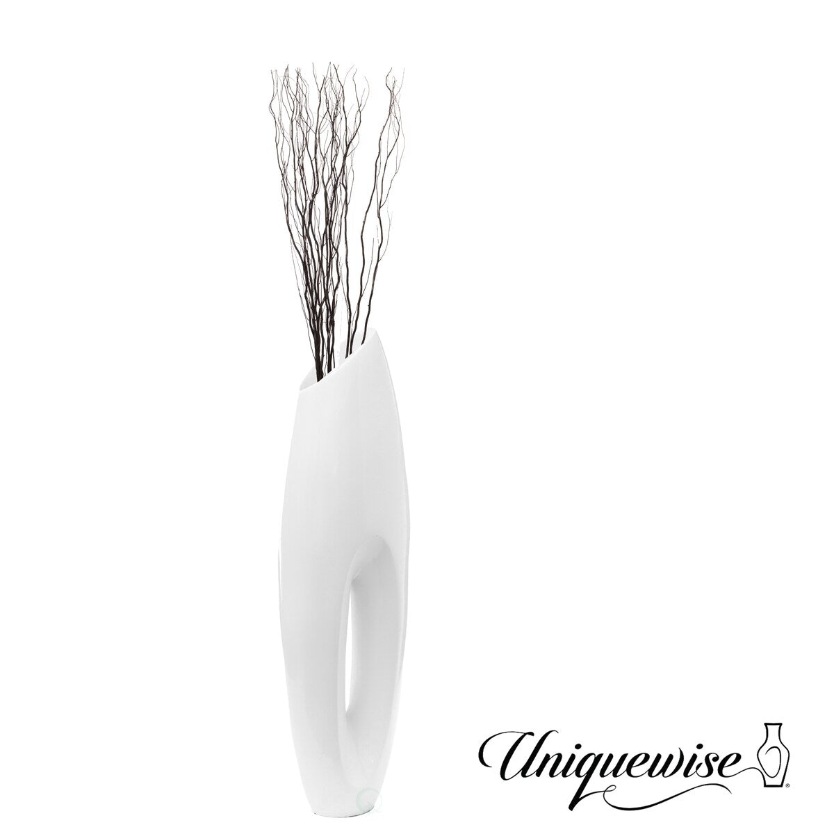 Tall Floor Vase, Modern White Large Floor Vase, Decorative Lightweight Vase, Home Decor, Large Vase