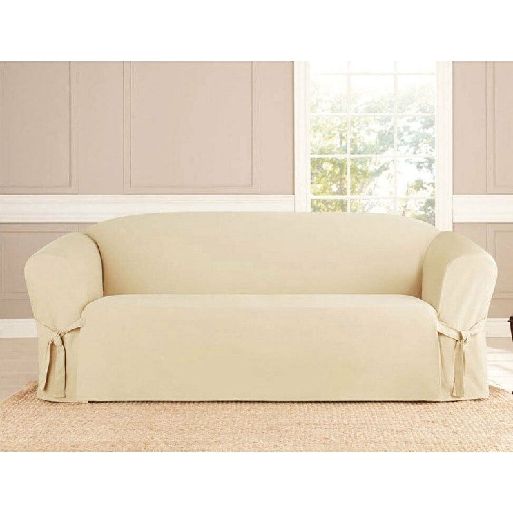 Microsuede Slipcover Furniture Protector Sofa Cover - Loveseat