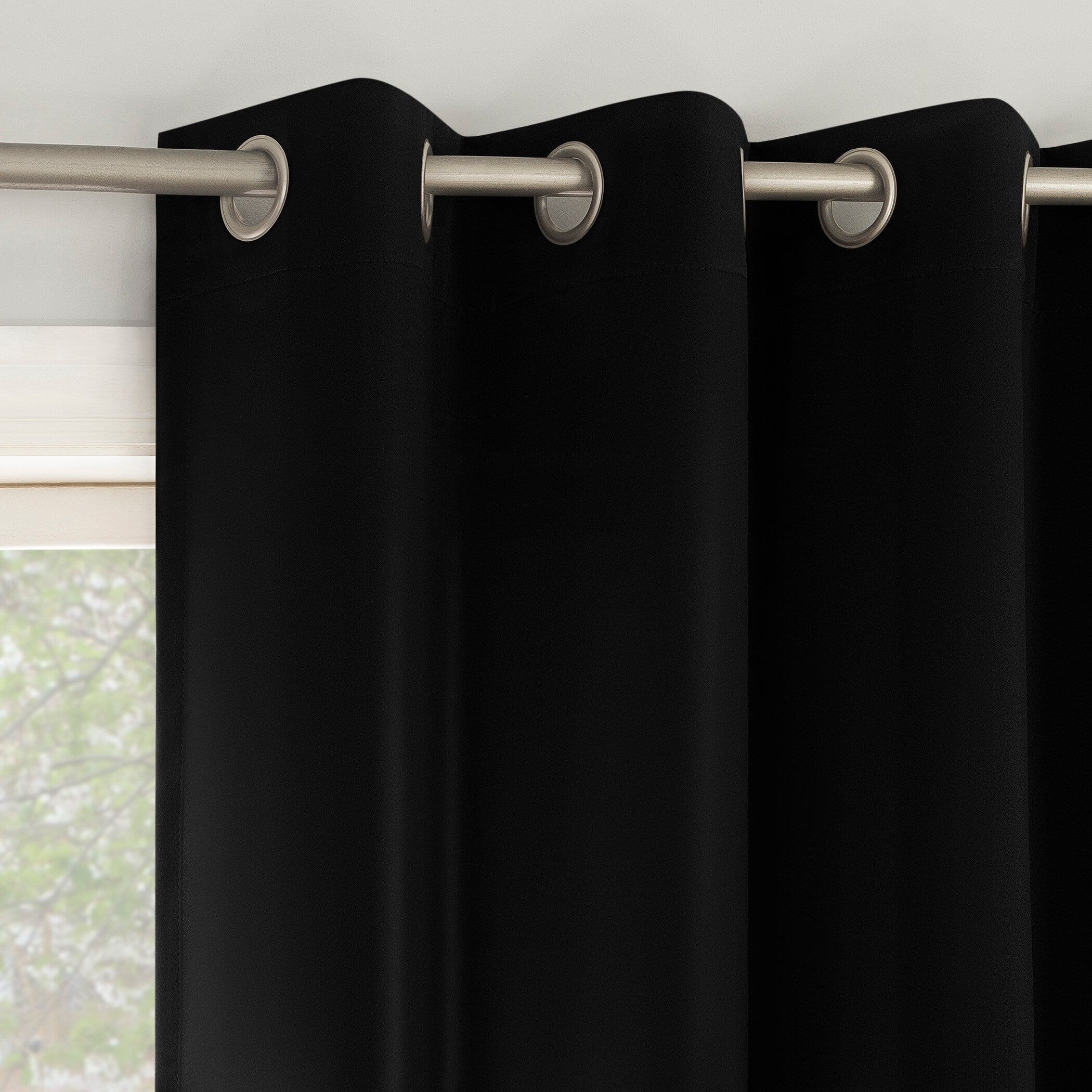 No. 918 Brandon 2-pack Magnetic Closure Room Darkening Grommet 2-Piece Curtain Panel Pair