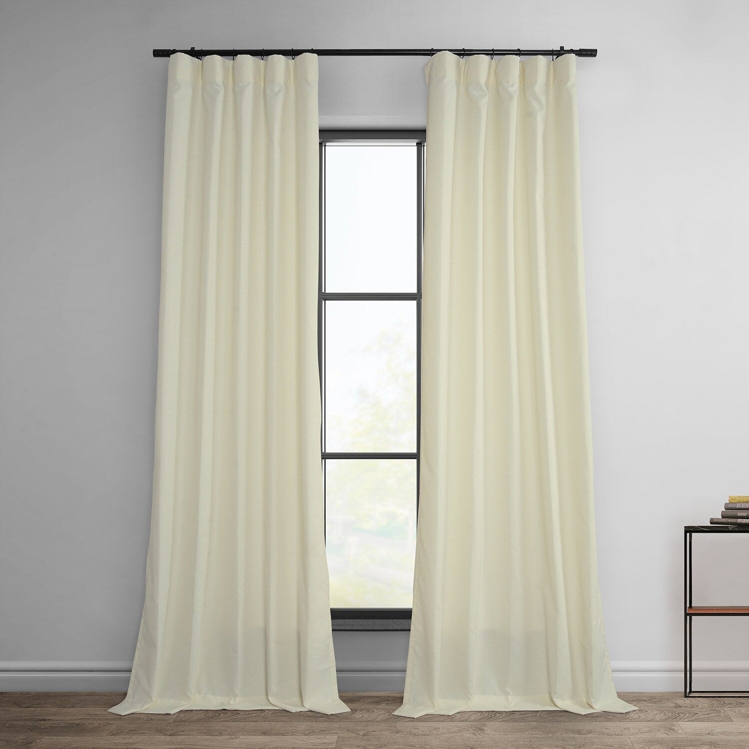 Exclusive Fabrics Dobby Linen Light Filtering Curtains (1 Panel)