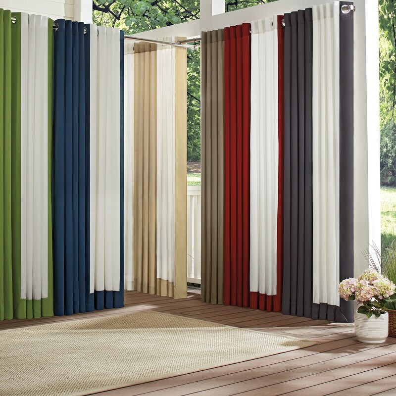 Waverly Sun n Shade Hampton Solid Indoor/Outdoor Grommet Panel