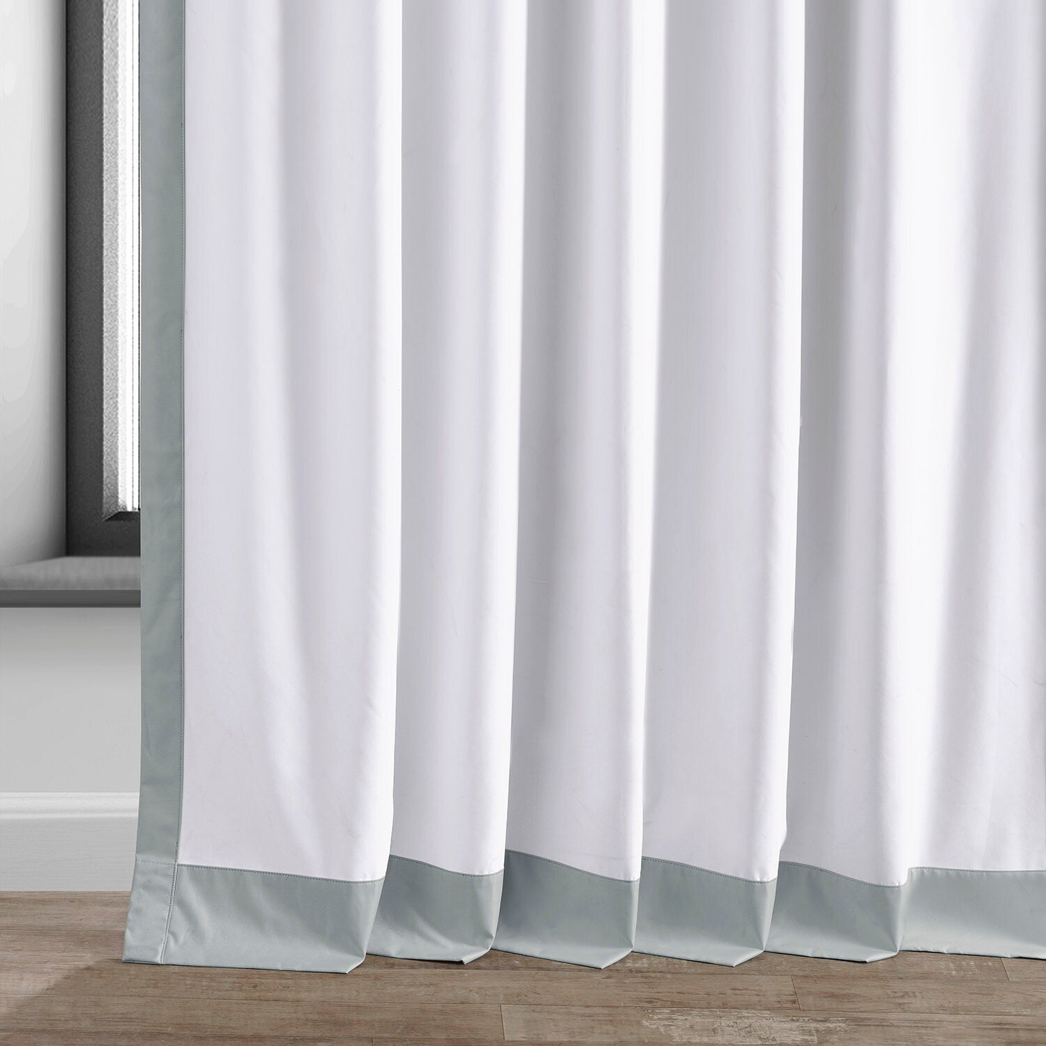 Exclusive Fabrics Essential Polyester Solid Blackout Curtains - Thermal Insulated Window Curtains Rod Pocket (Single Panel)