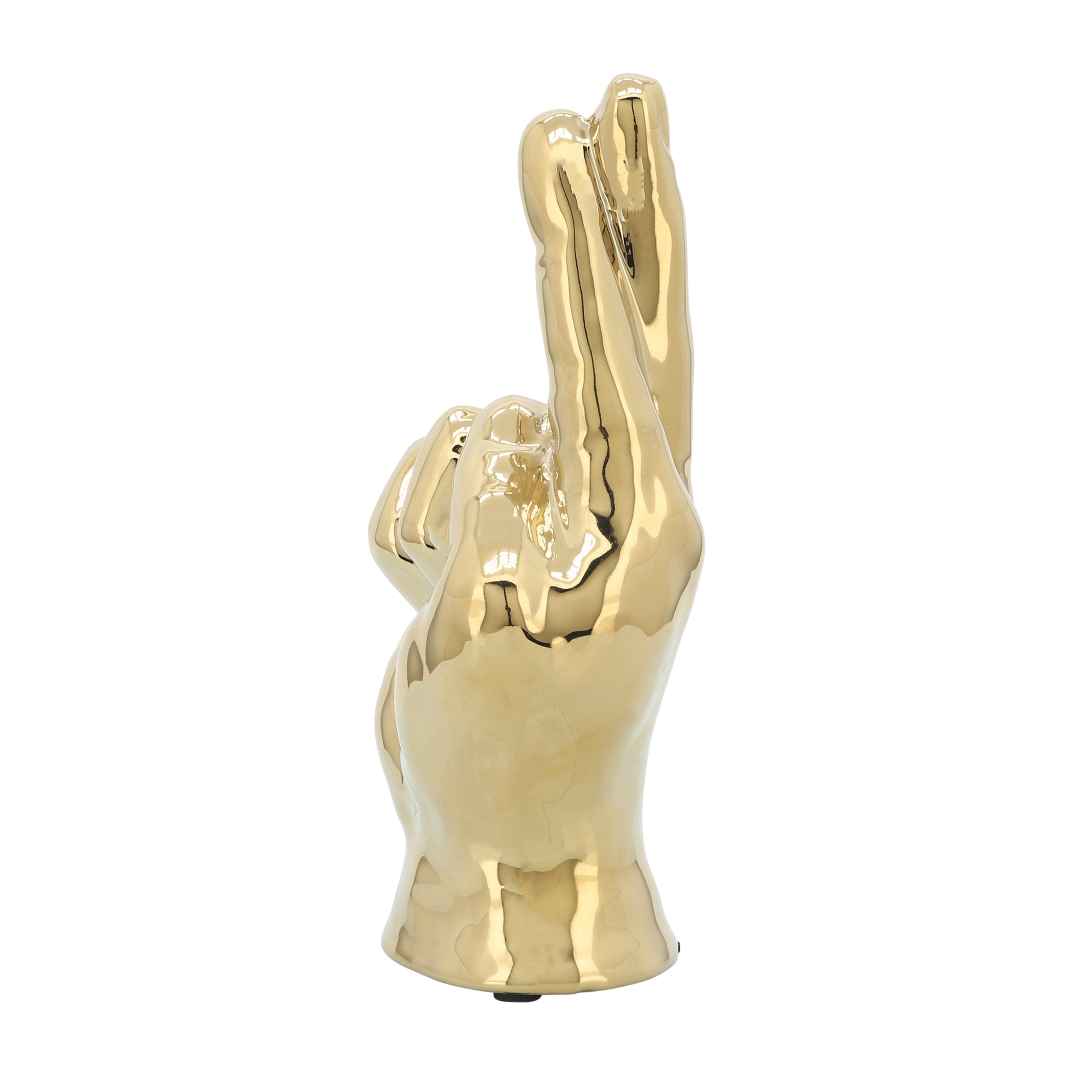 Sagebrook Home Ceramic Hand Statue Decor Symbols