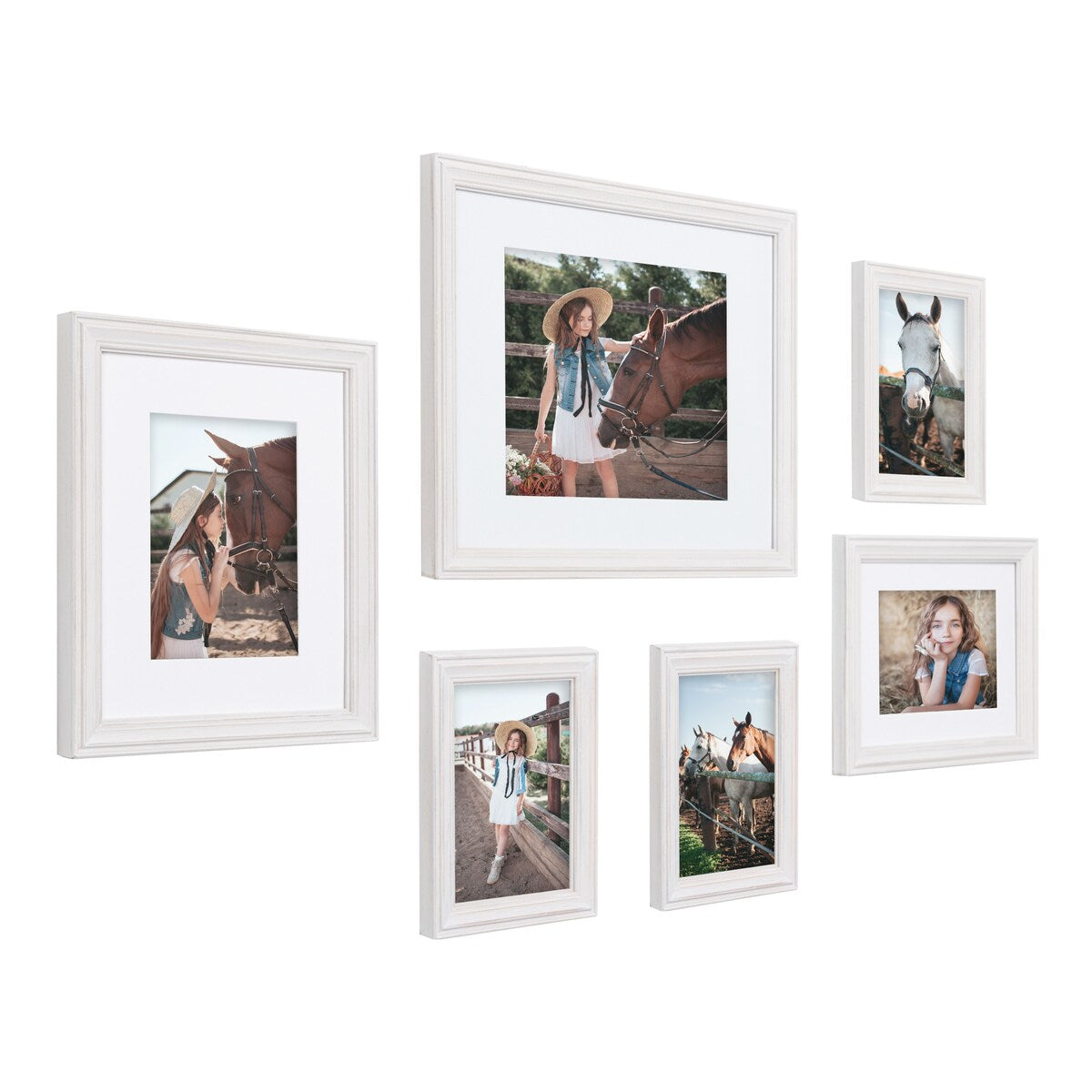 Kate and Laurel Bordeaux Gallery Wall Frame Set