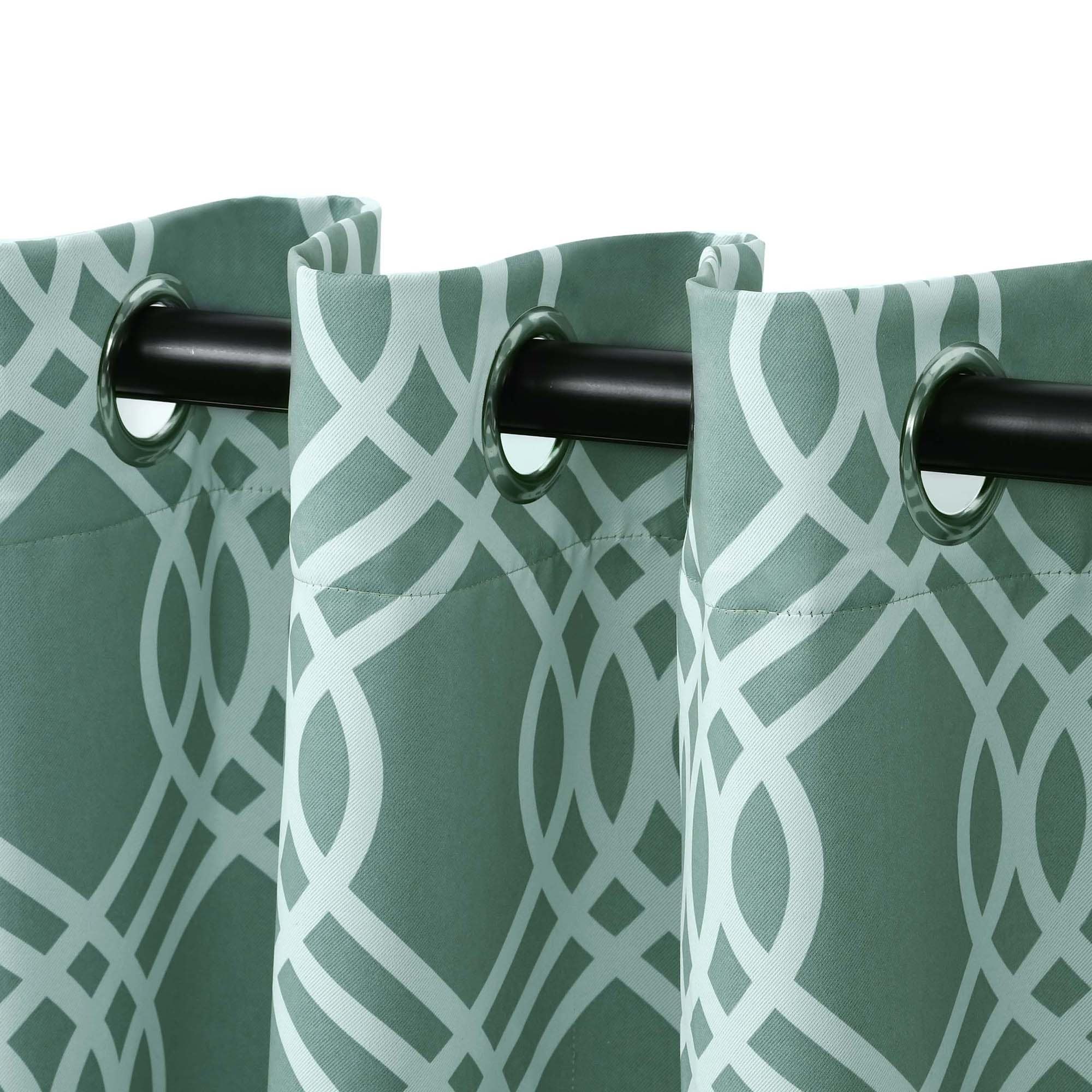 Superior Ribbon Washable Room Darkening Curtains, Set of 2 Panels