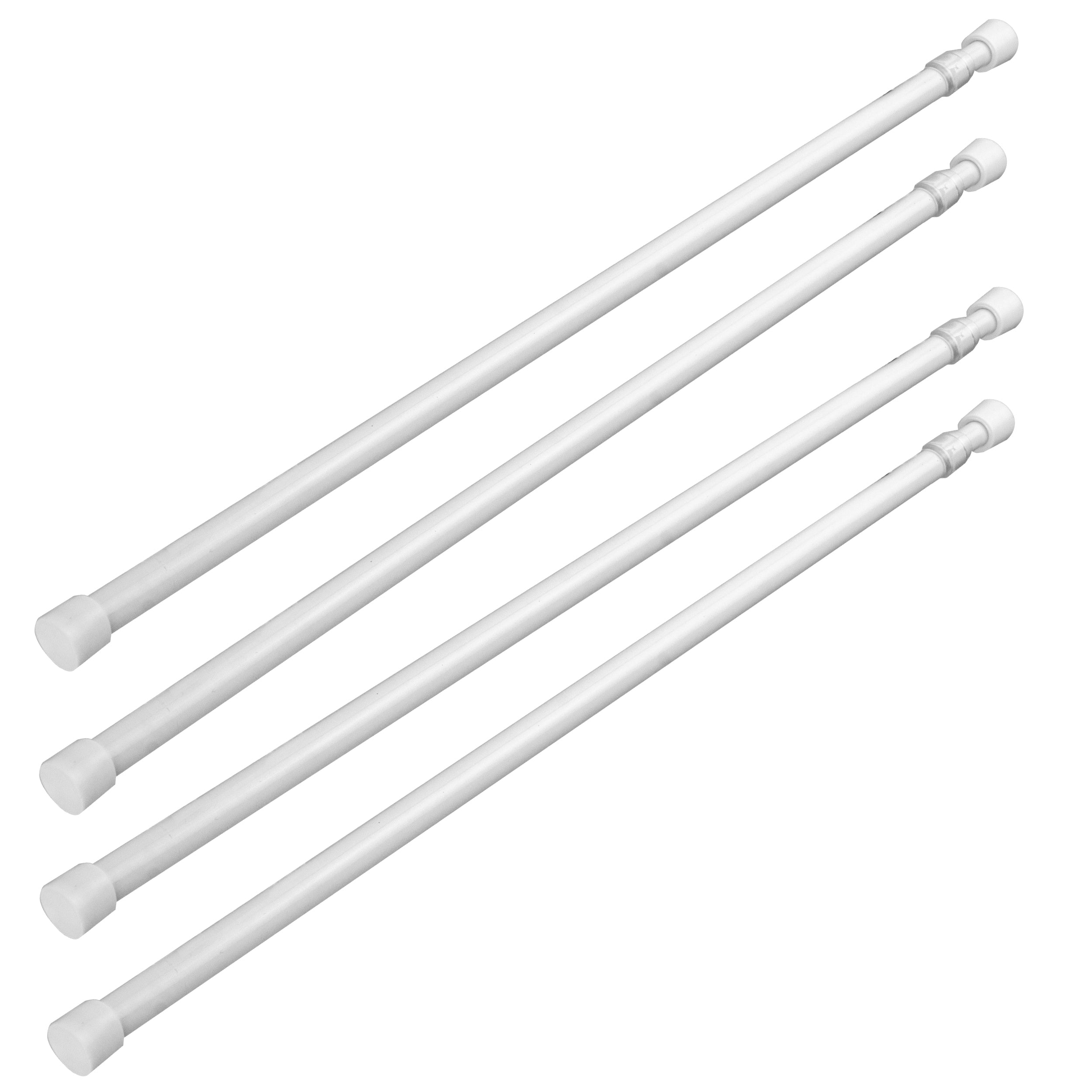 InStyleDesign 1/3 Round Spring Tension Rod - Set of 4