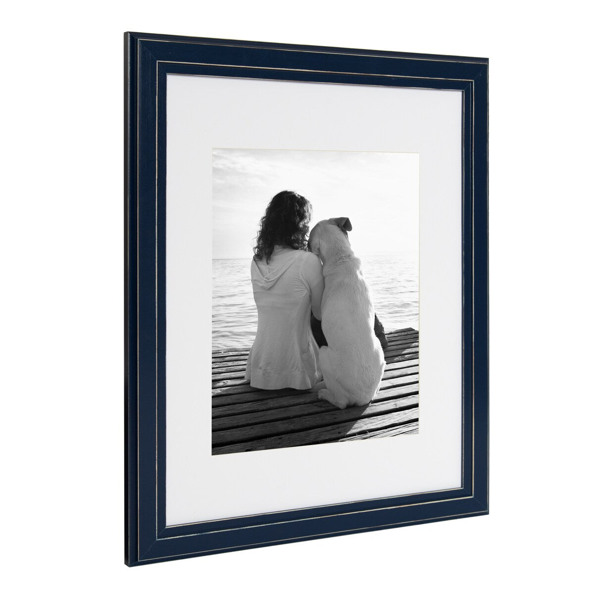 DesignOvation Kieva 11x14 matted to 8x10 Wood Picture Frame, Set of 4