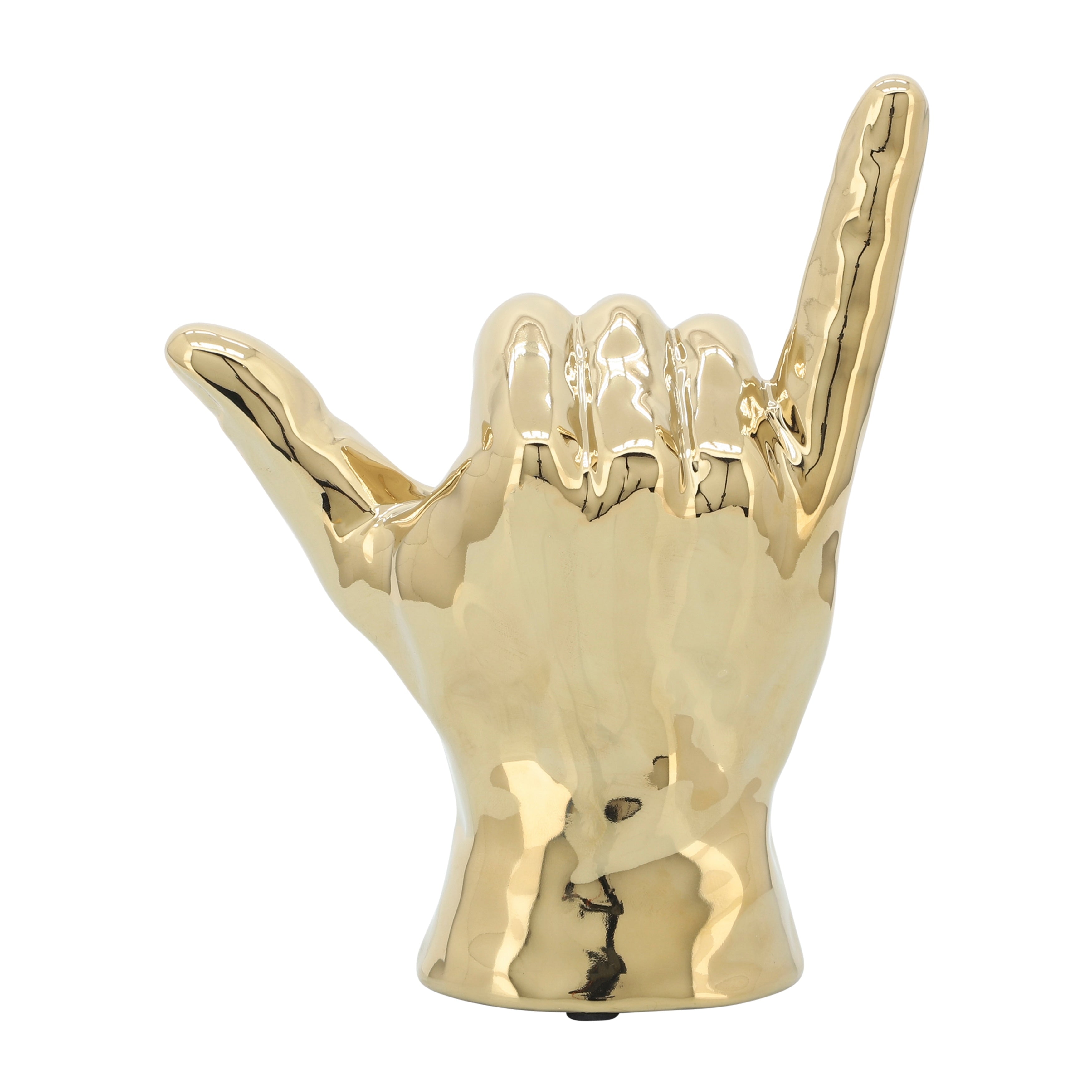 Sagebrook Home Ceramic Hand Statue Decor Symbols