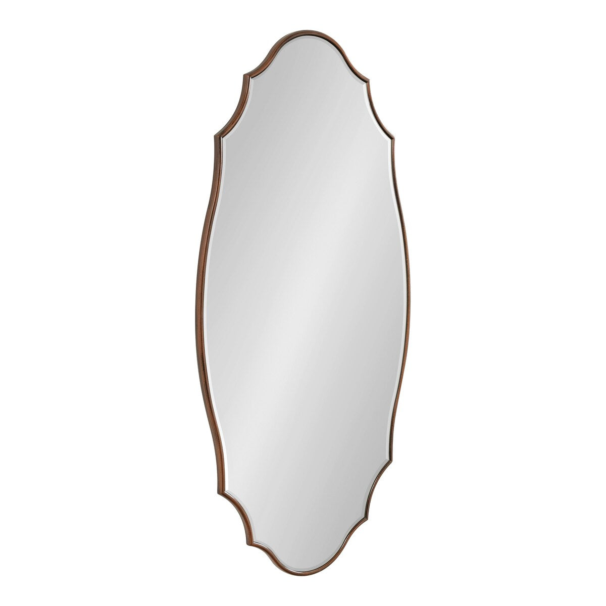 Kate and Laurel Leanna Scalloped Oval Wall Mirror