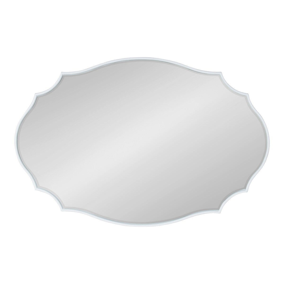 Kate and Laurel Leanna Scalloped Oval Wall Mirror