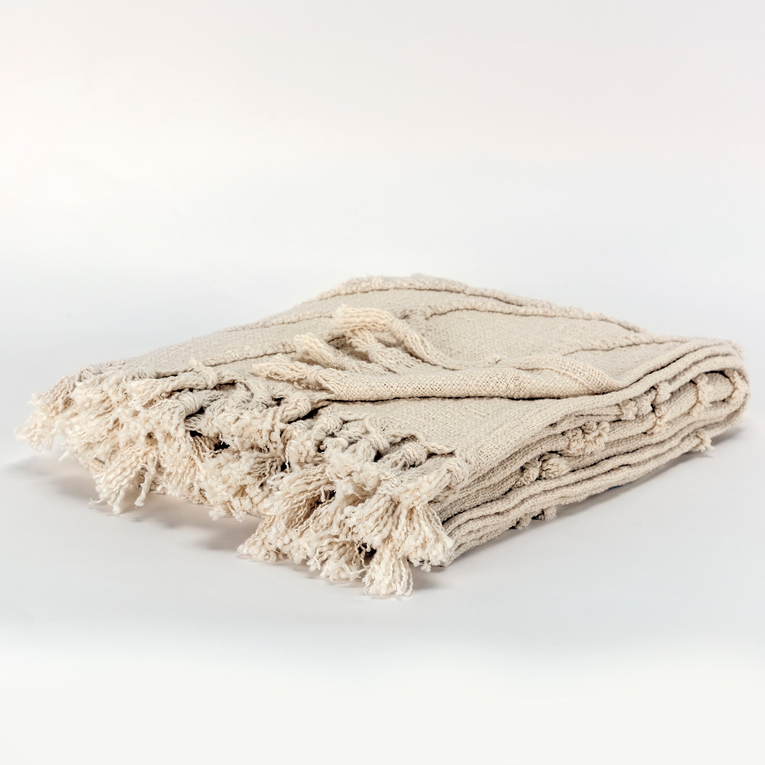 Rizzy Home Vining Botanical Textured Cotton Throw