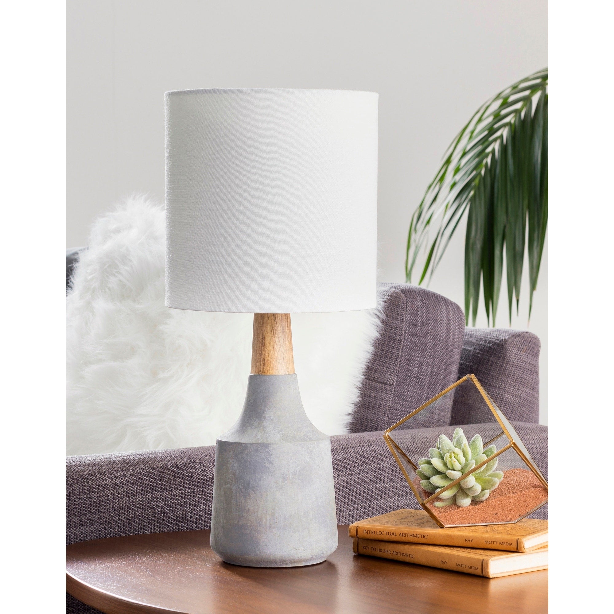 Livabliss Hadrian Denim Blue Modern Table Lamp