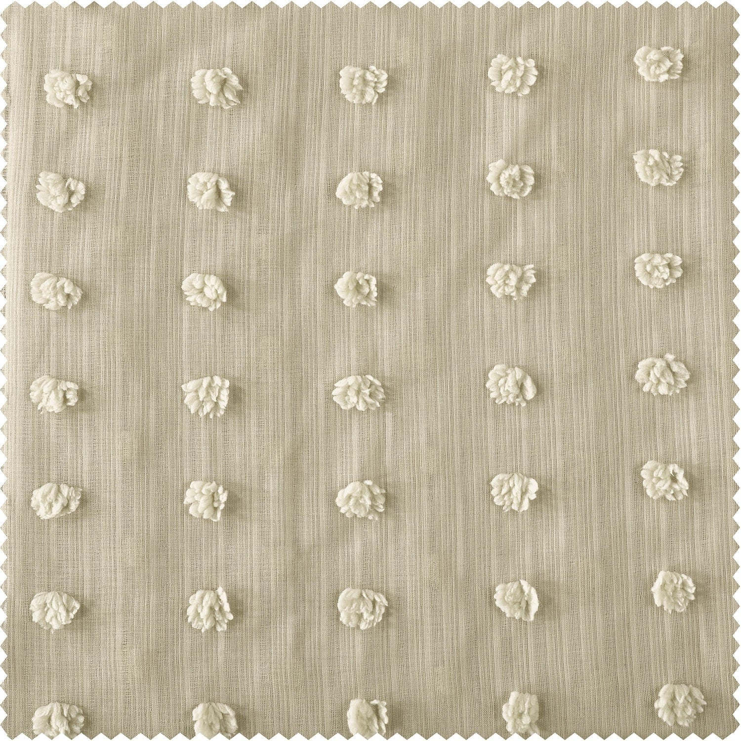 Exclusive Fabrics Strasbourg Dot Patterned Faux Linen Sheer Curtain (1 Panel)