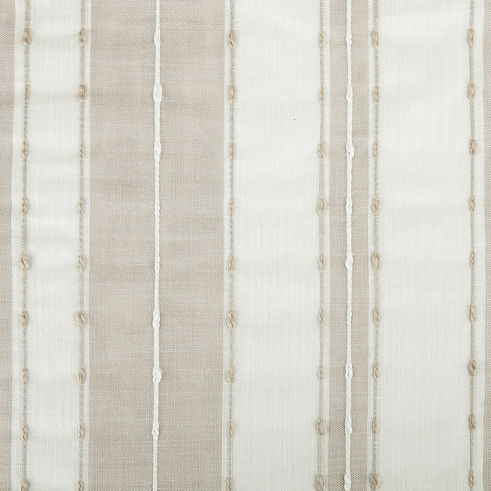 Archaeo Slub Texture Stripe Cotton Curtain, Single Panel