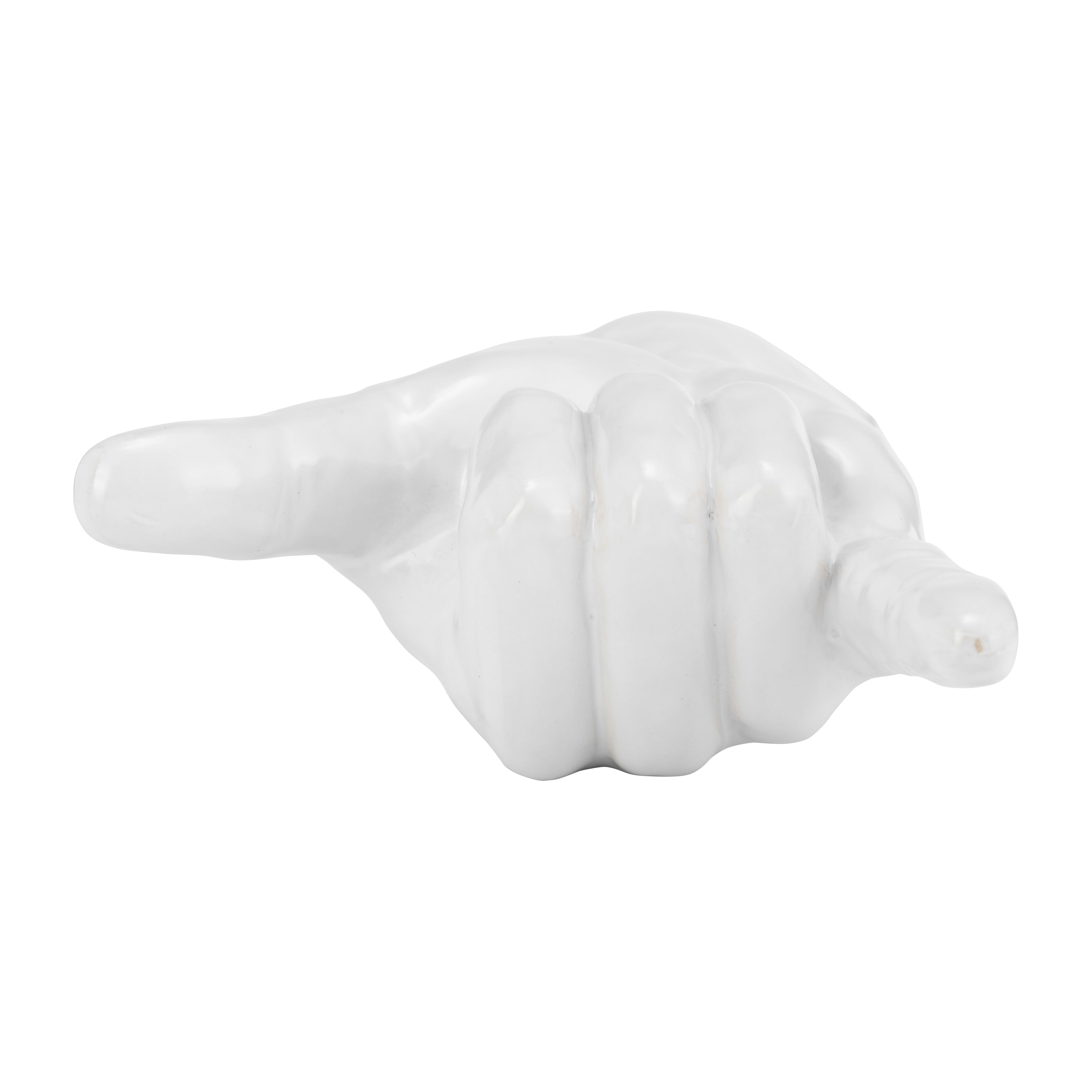 Sagebrook Home Ceramic Hand Statue Decor Symbols