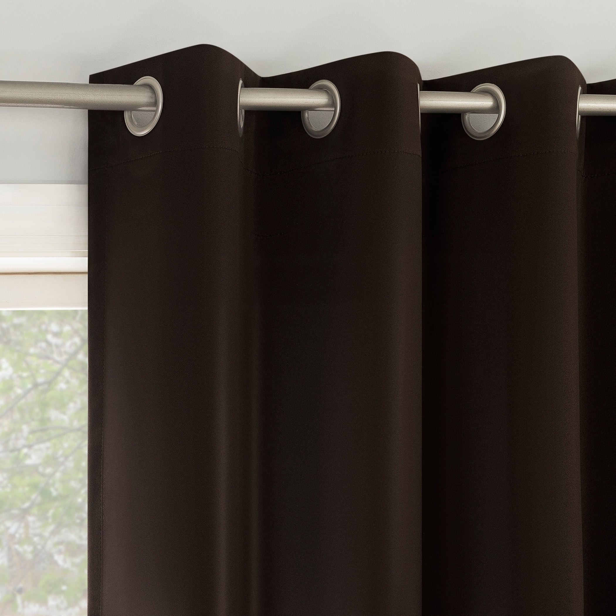 No. 918 Brandon 2-pack Magnetic Closure Room Darkening Grommet 2-Piece Curtain Panel Pair