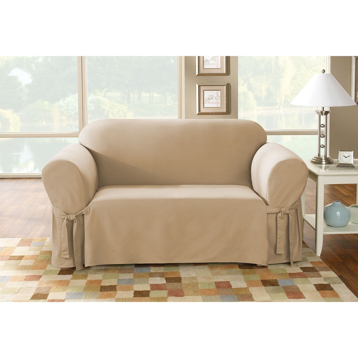 SureFit Duck 1 Piece Loveseat Slipcover