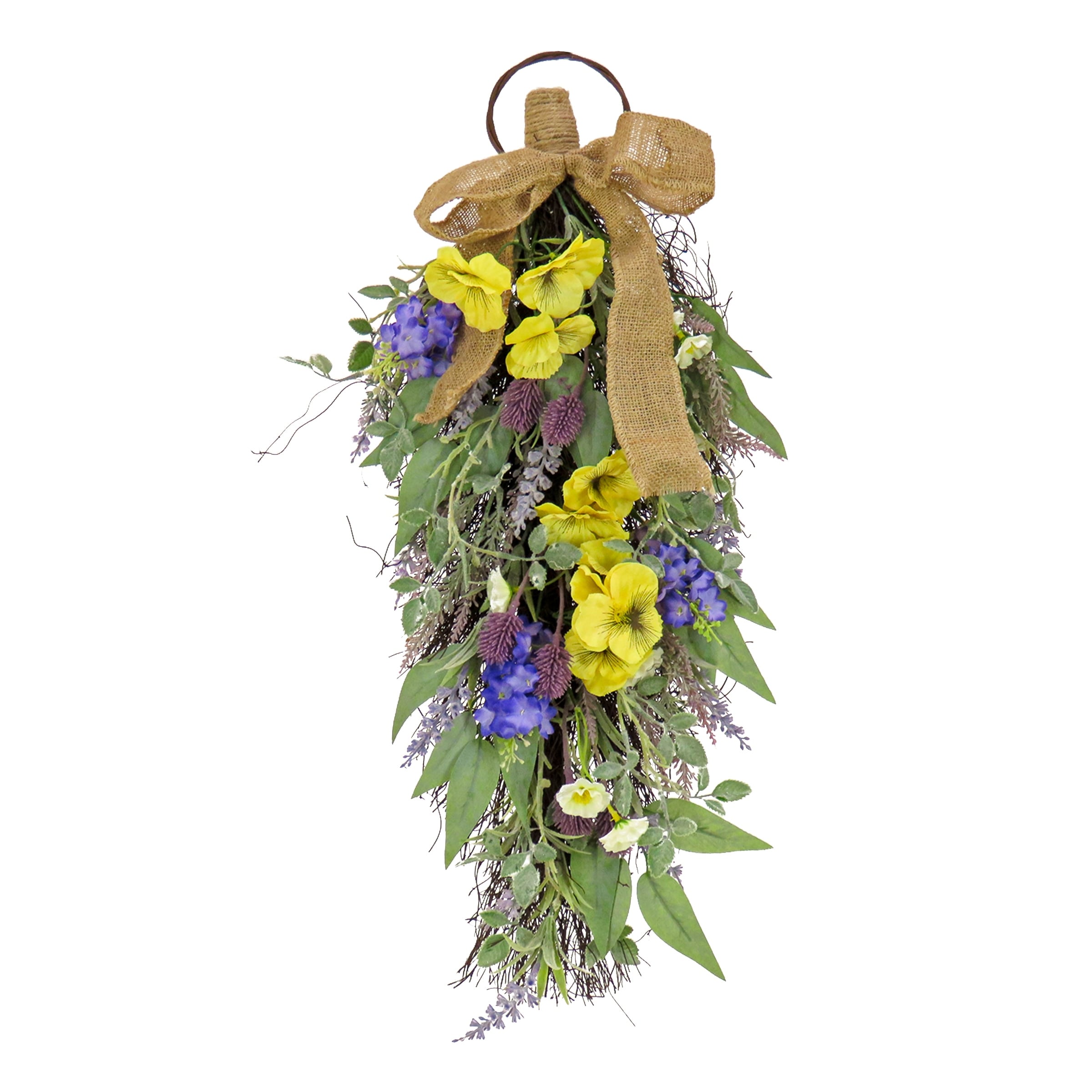 National Tree Company 26 in. Pansy and Lavender Swag - 26 in