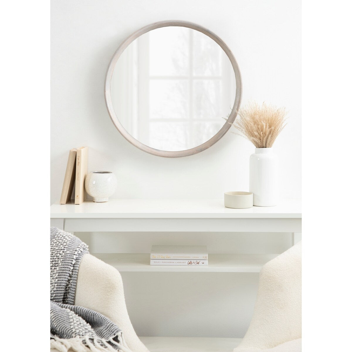 Kate and Laurel Prema Wood Framed Mirror