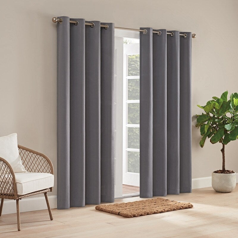 Waverly Sun n Shade Hampton Solid Indoor/Outdoor Grommet Panel