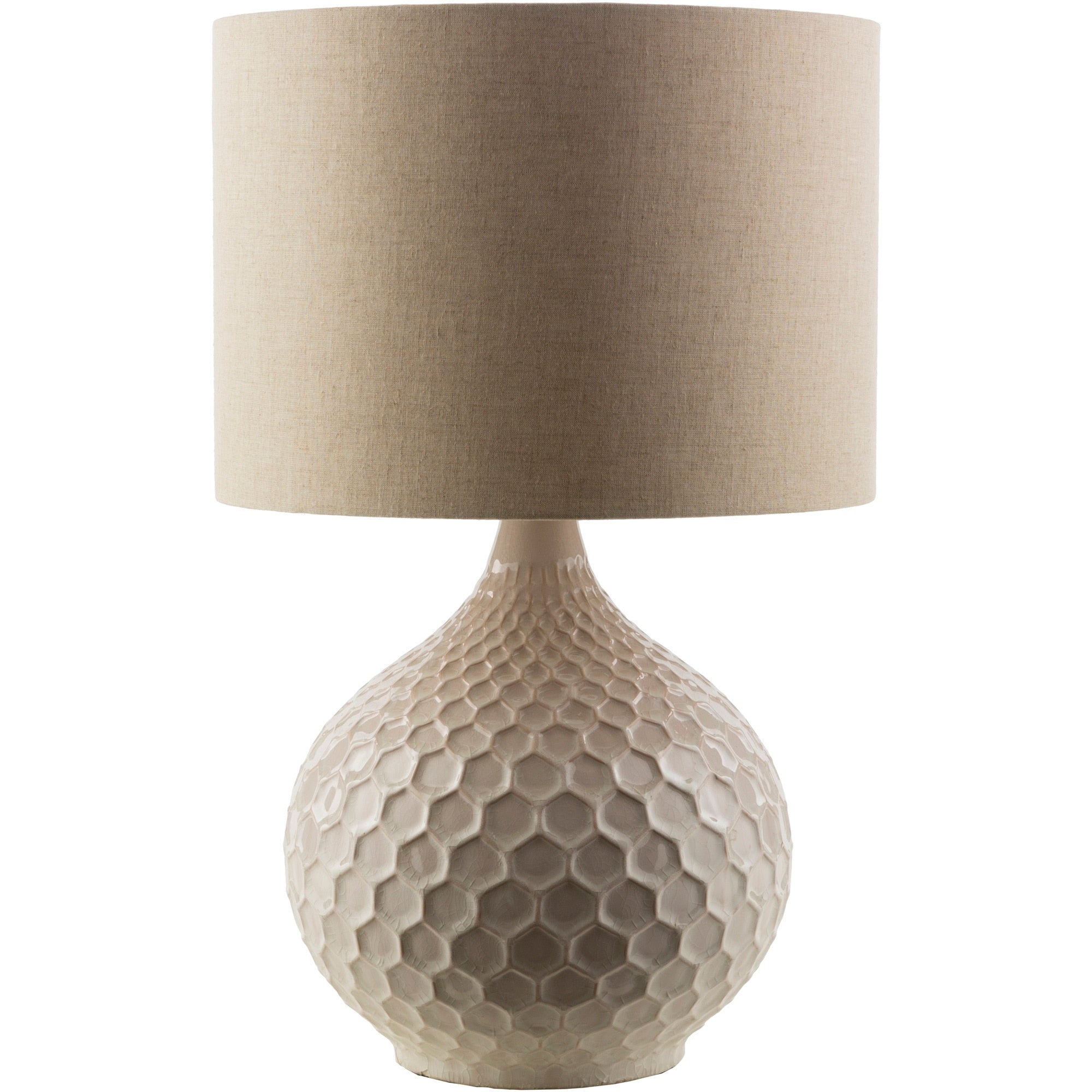 Livabliss Rustic Emma Table Lamp with Glazed Ceramic Base