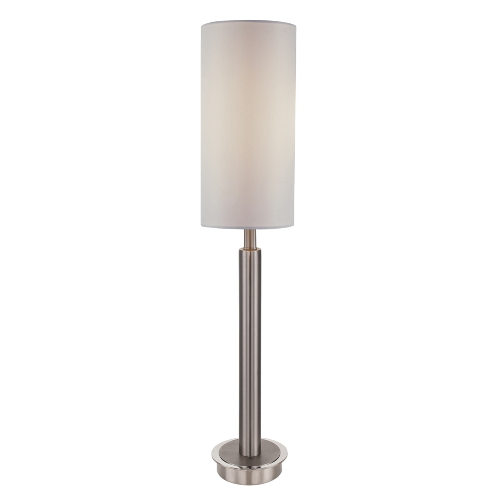 Artiva Catriona LED Touch Table Lamp, 27, Satin Nickel