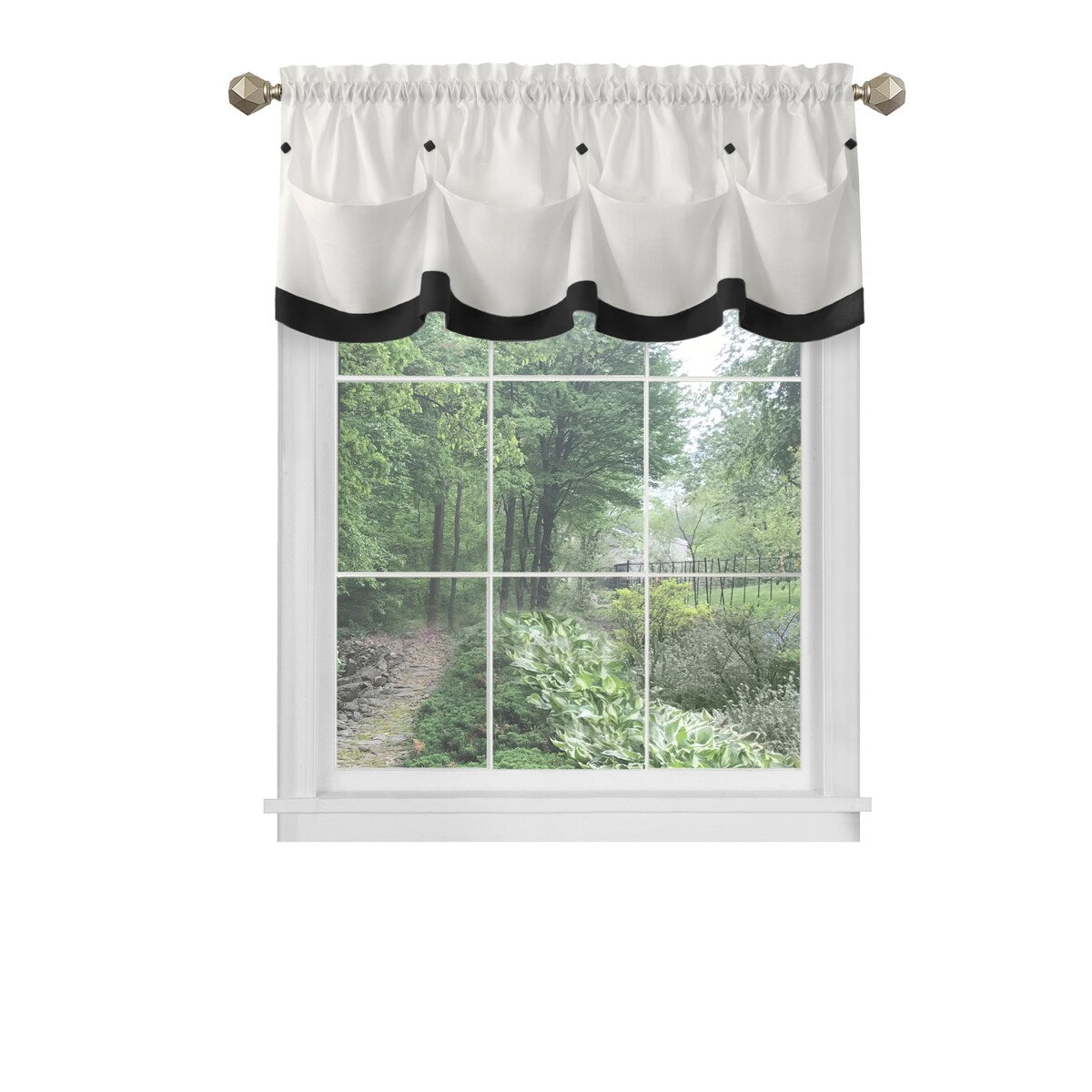 Lana Window Curtain Valance 58x14