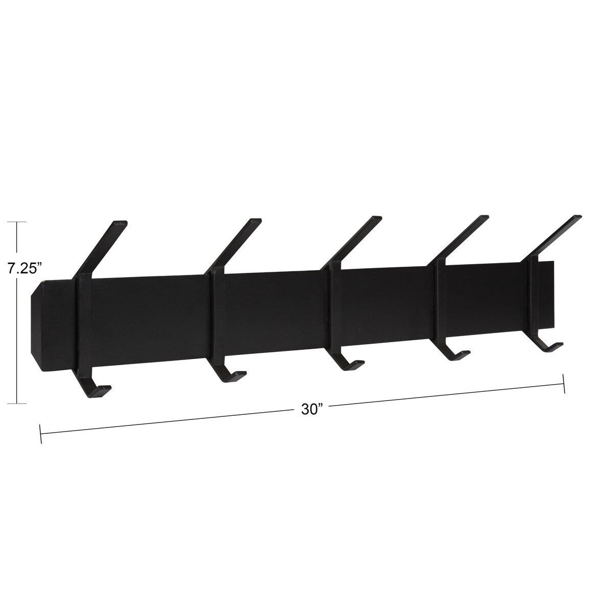 Kate and Laurel Rossmore Modern 5 Hook Shelf - 5 Hooks