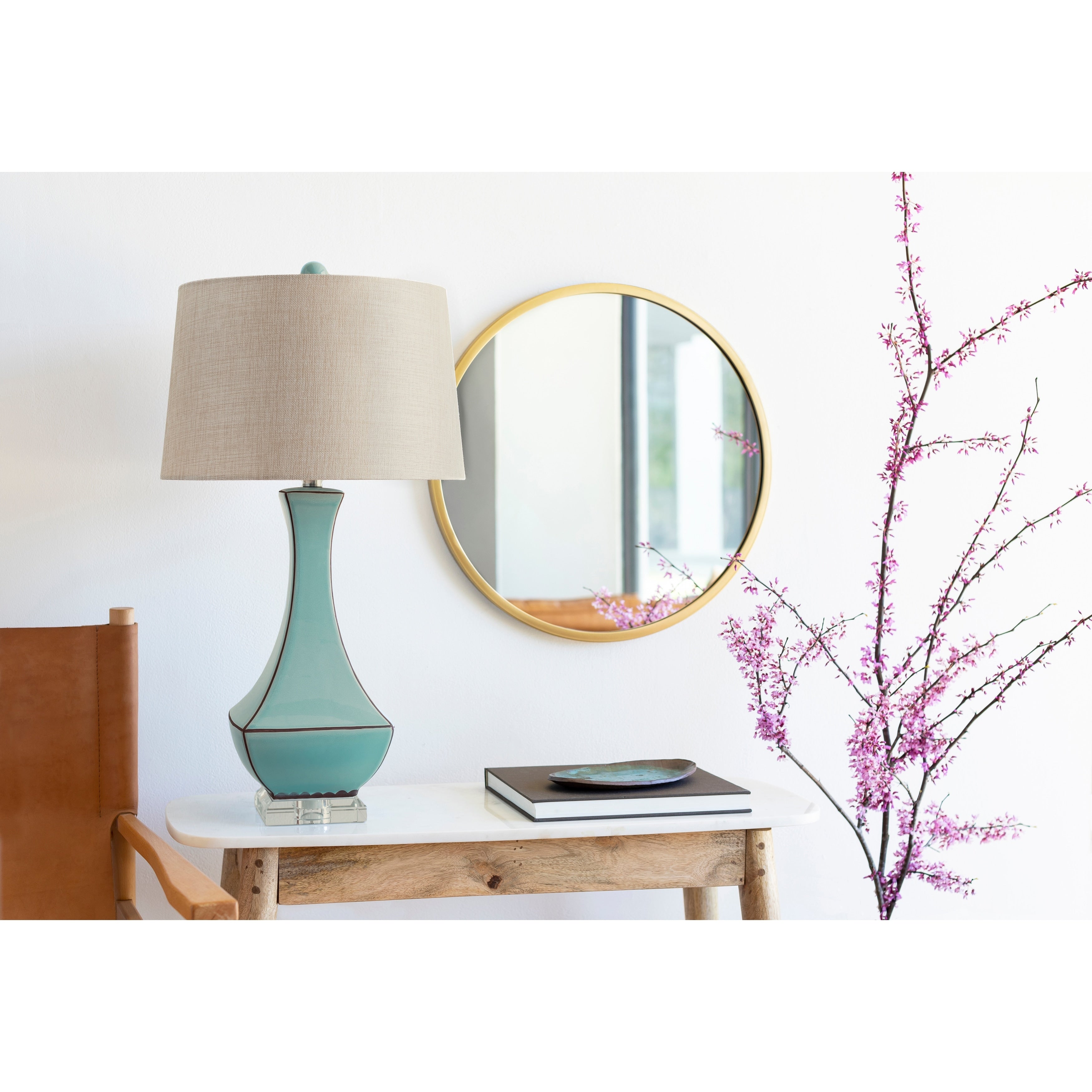 Livabliss Enclave Glazed Table Lamp