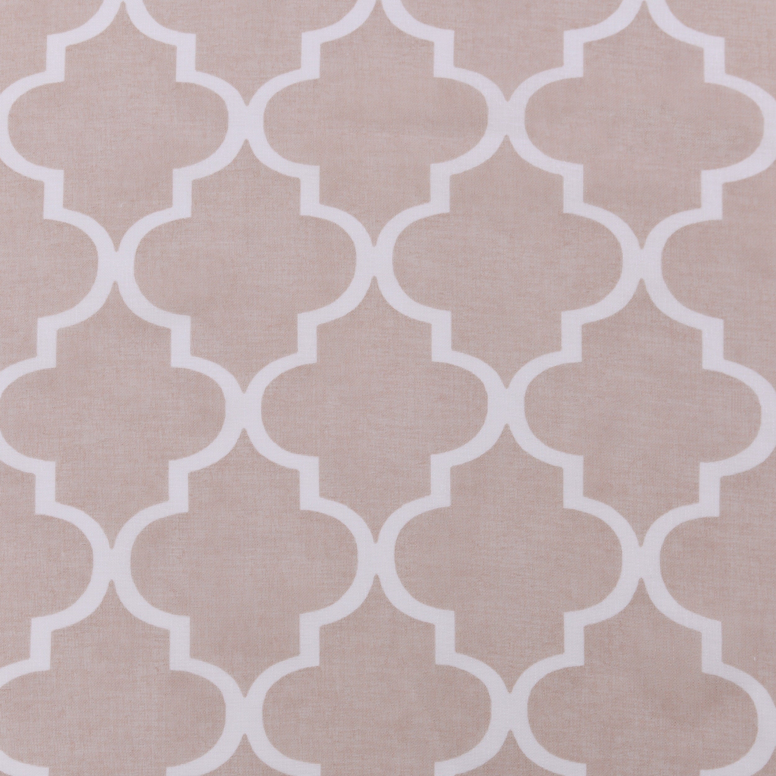 Superior Printed Trellis Sheer Grommet Curtain Panel - (Set of 2)