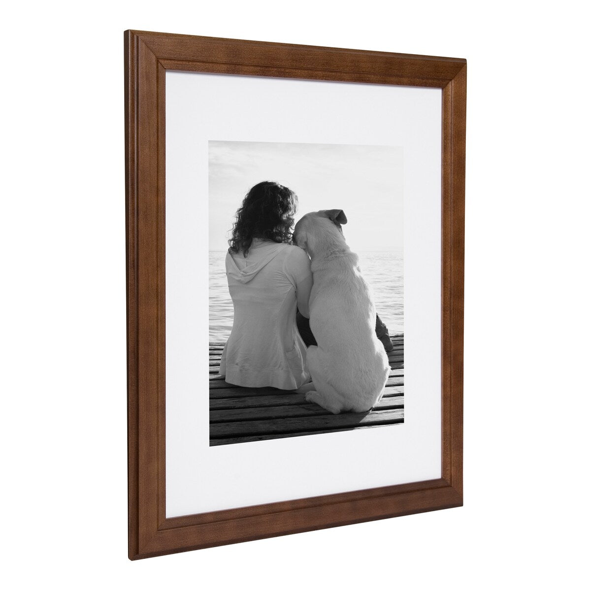 DesignOvation Kieva 11x14 matted to 8x10 Wood Picture Frame, Set of 4