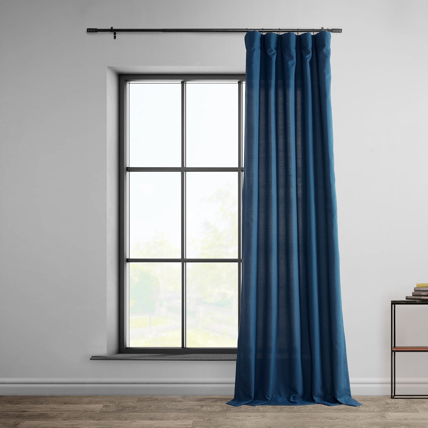 Exclusive Fabrics Dobby Linen Light Filtering Curtains (1 Panel)