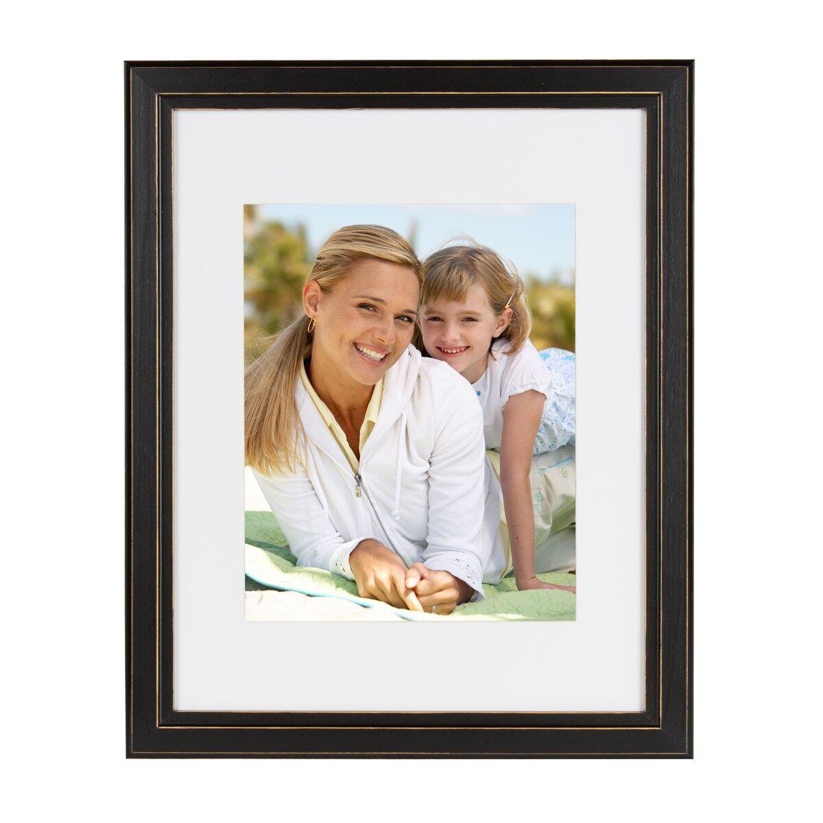 DesignOvation Kieva 11x14 matted to 8x10 Wood Picture Frame, Set of 4