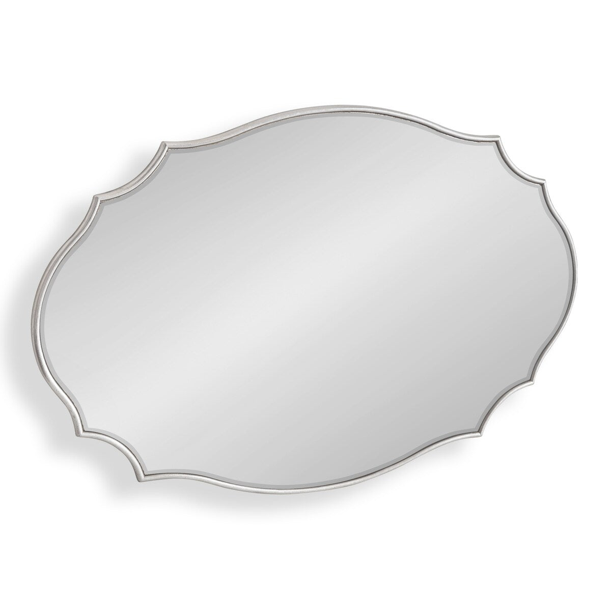 Kate and Laurel Leanna Scalloped Oval Wall Mirror