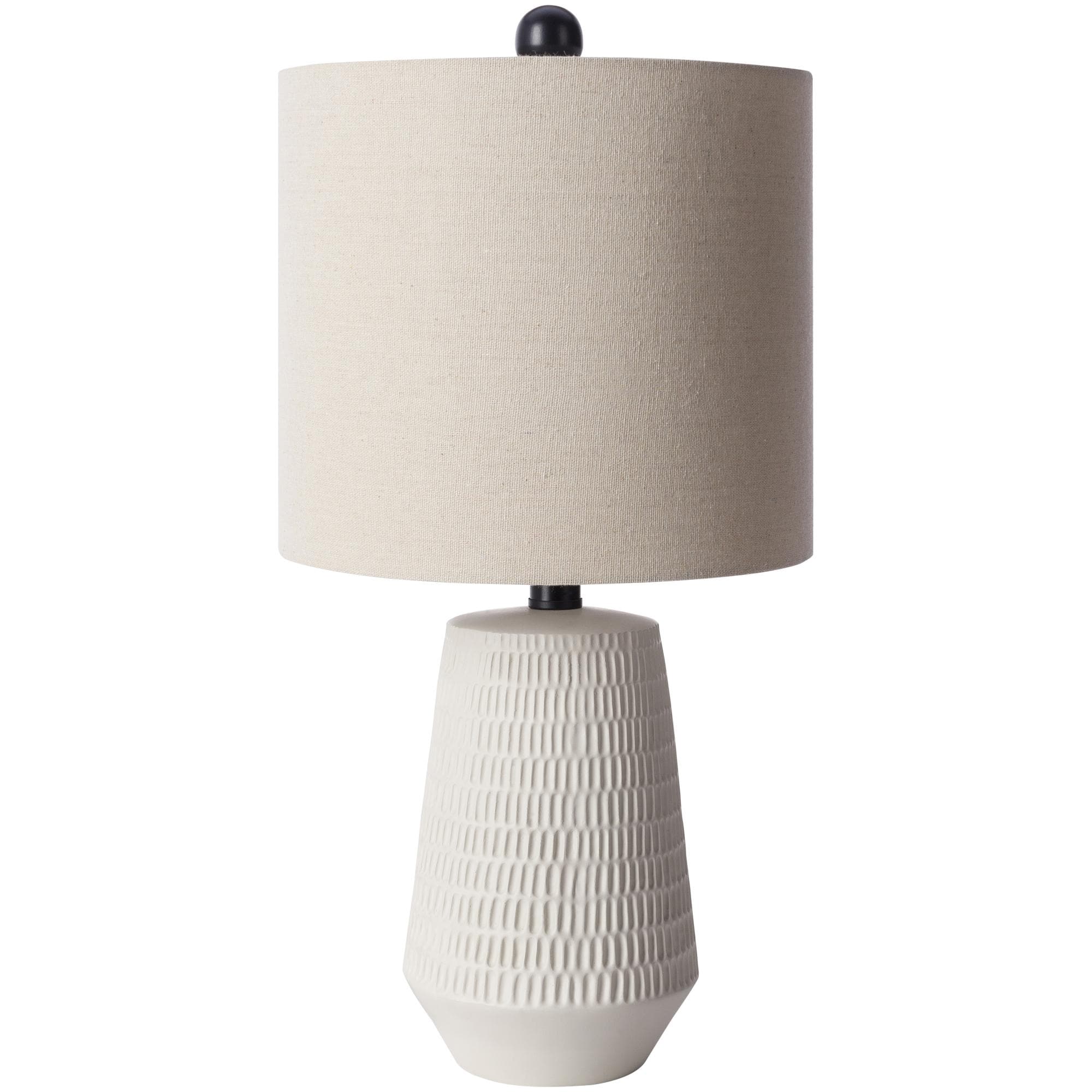 Leipzig Classic Textured Resin Tall Table Lamp - 21H x 10W x 10D