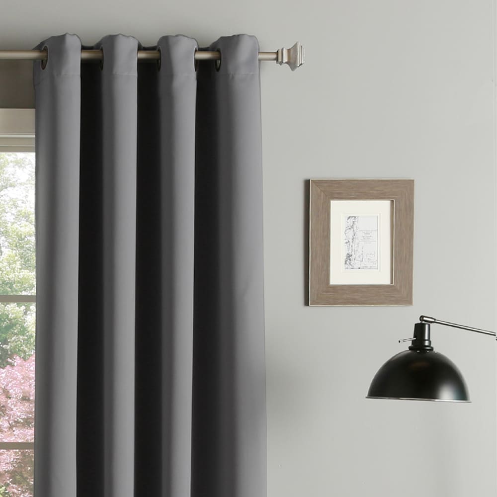 Aurora Home Grommet Top Thermal Insulated 96-inch Blackout Curtain Panel Pair - 52 x 96 - 52 x 96