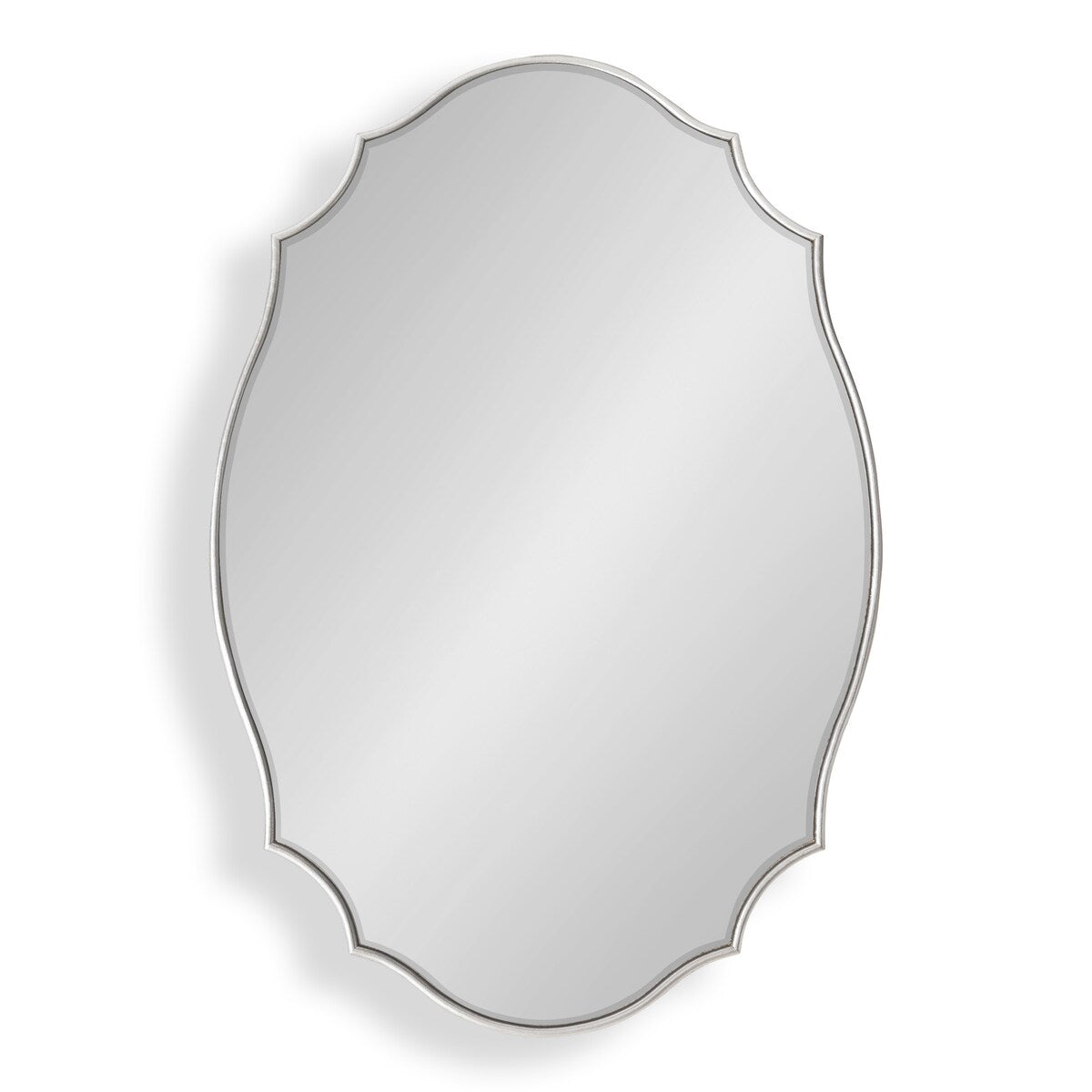 Kate and Laurel Leanna Scalloped Oval Wall Mirror