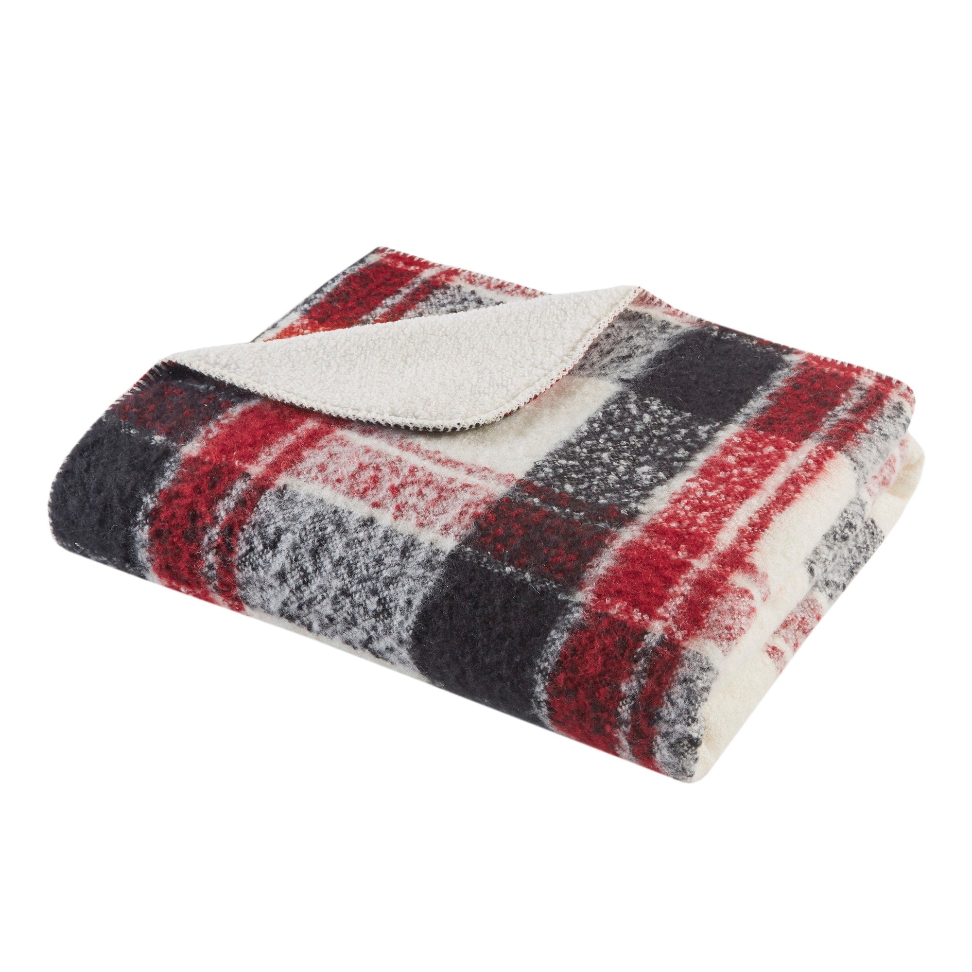 Woolrich Bloomington Fake Wool to Sherpa Throw 50x60