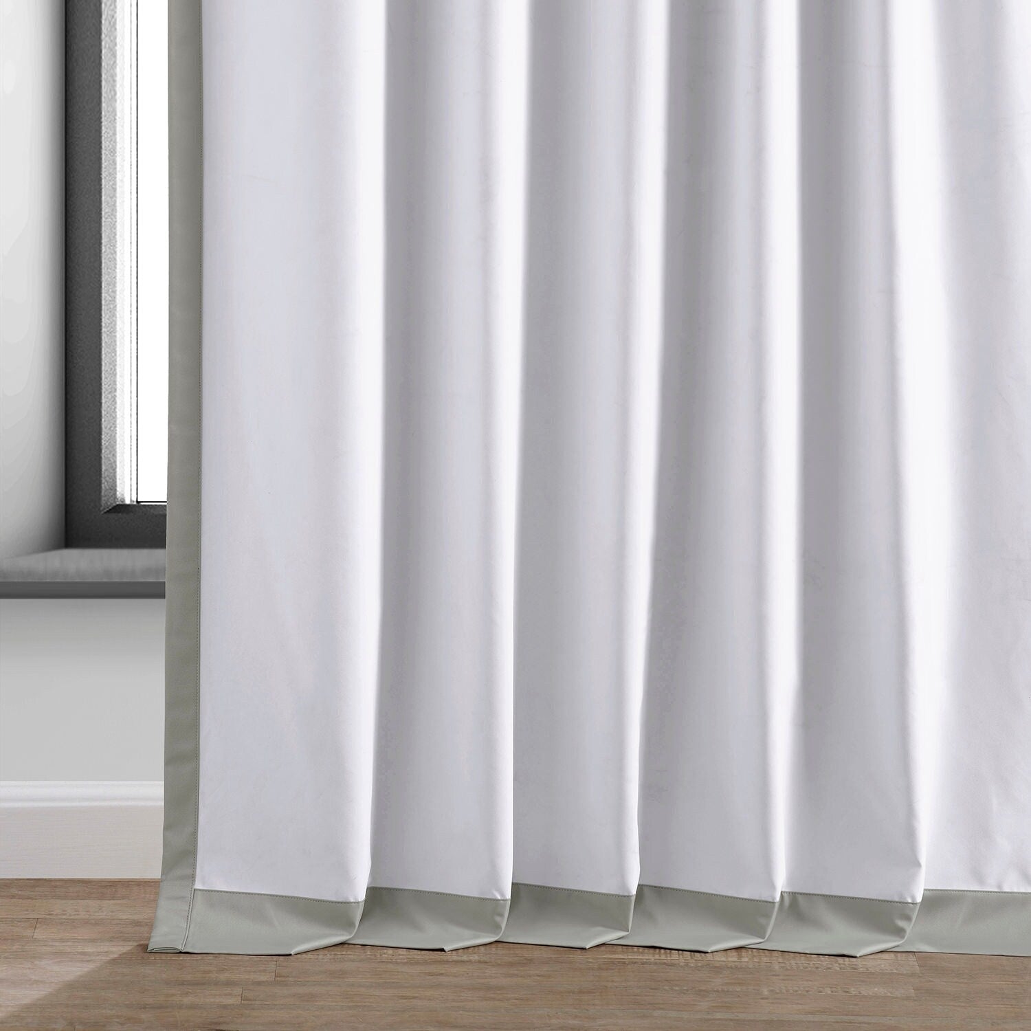 Exclusive Fabrics Essential Polyester Solid Blackout Curtains - Thermal Insulated Window Curtains Rod Pocket (Single Panel)