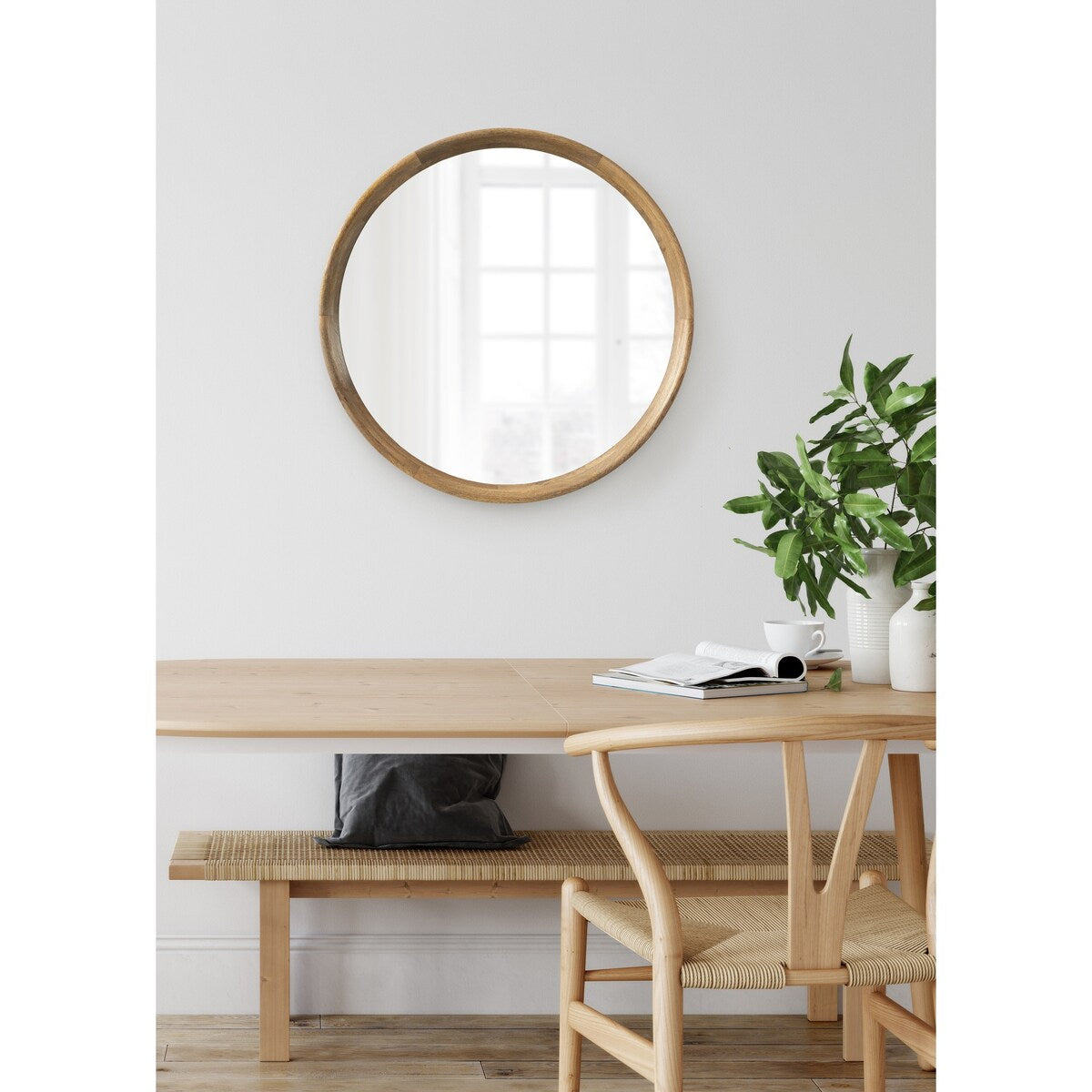 Kate and Laurel Prema Wood Framed Mirror