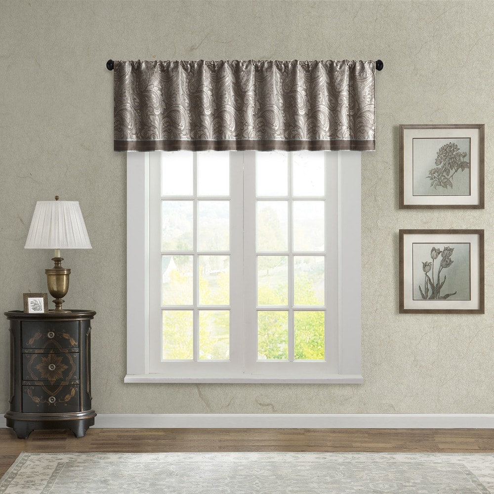 Madison Park Whitman Jacquard Valance - 50 x 18