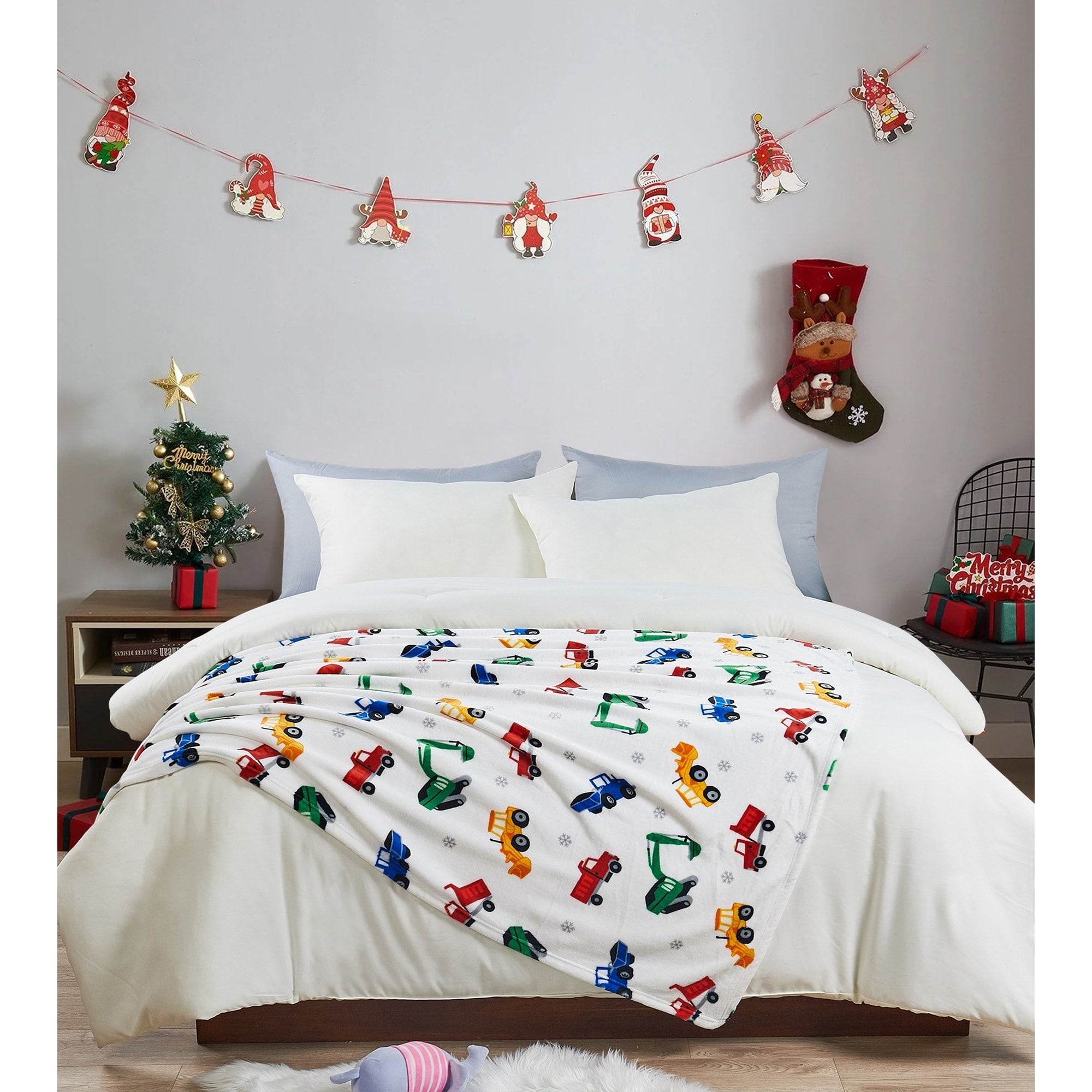 Christmas Flannel Fleece Throw Blanket 50x60