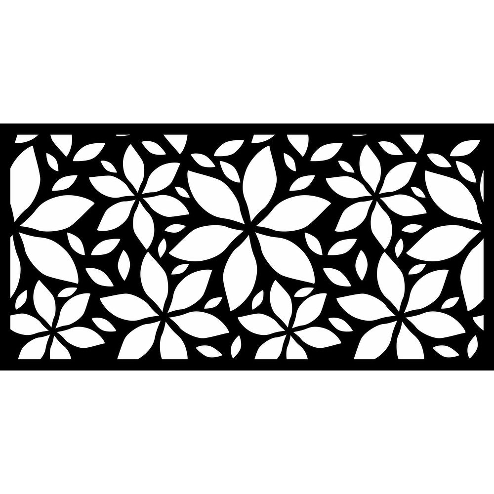 HighlandHome Laser Cut Metal Privacy Fence Screen, 24 x 48/pc