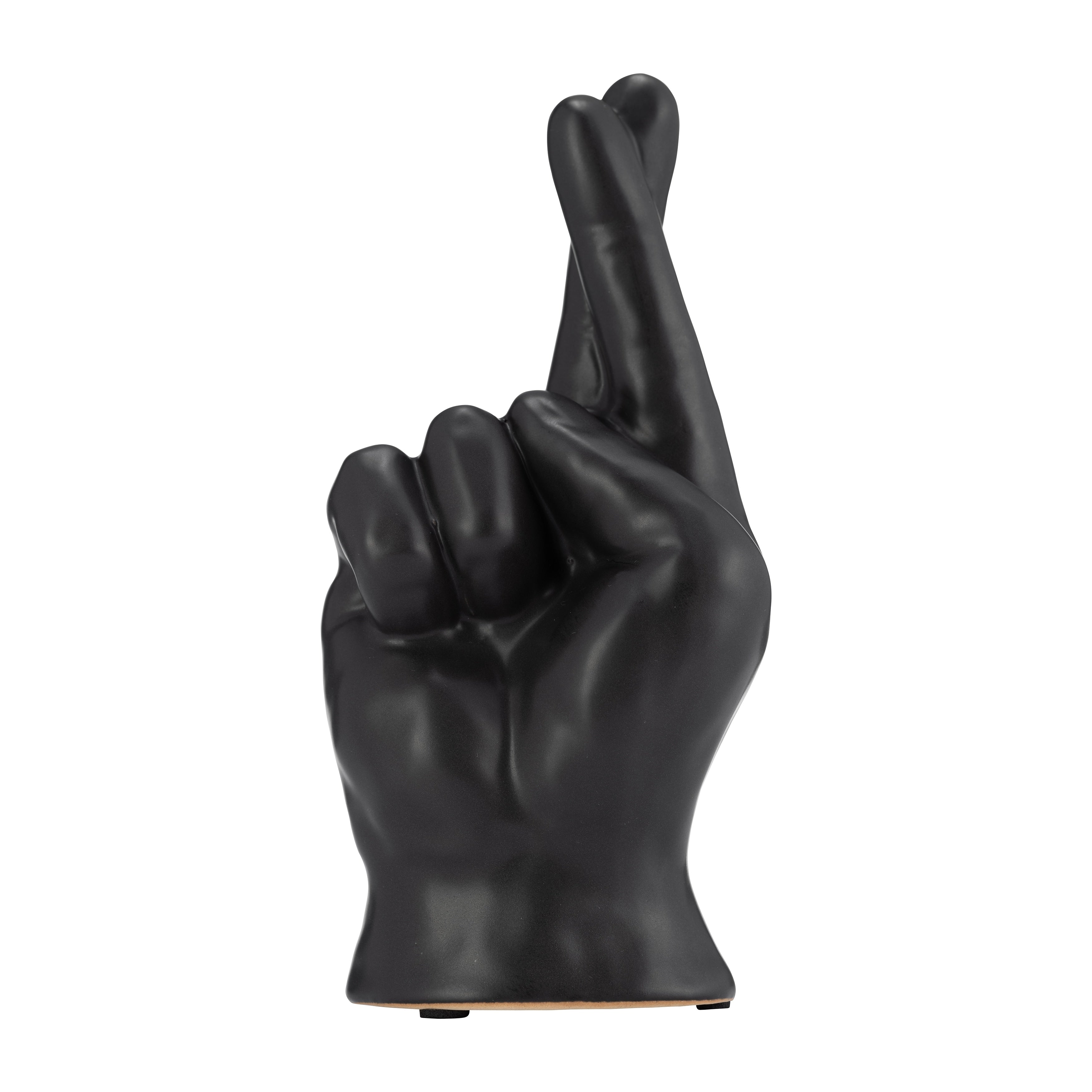 Sagebrook Home Ceramic Hand Statue Decor Symbols