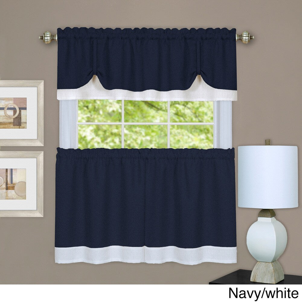 Achim Darcy Window Curtain Tier and Valance Set