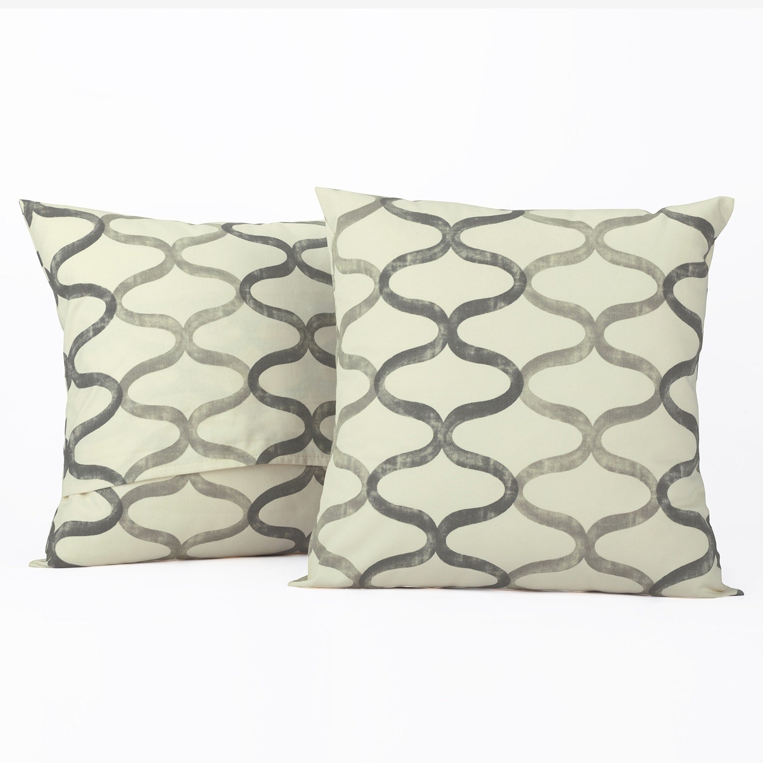 Exclusive Fabrics Illusions Printed Cotton Cushion Cover- PAIR